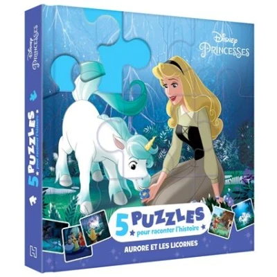 Image de LA BELLE AU BOIS DORMANT Mon Petit Livre Puzzle 5 puzzles 9 pièces DISNEY PRINCESSES