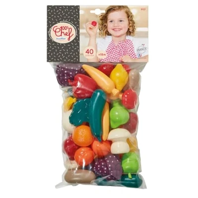 Afbeelding van Ecoiffier 100% Chef Speeleten Groenten, 40dlg.