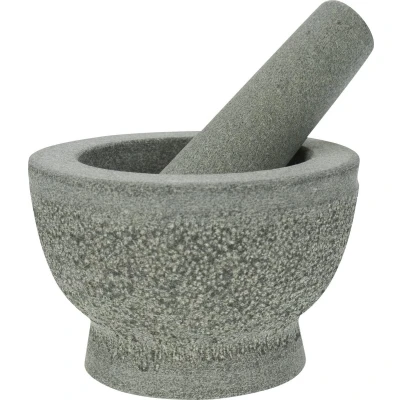 Afbeelding van Cosy&amp;Trendy Vijzel Met Stamper Graniet Ø 13 cm