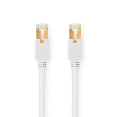 Afbeelding van Nedis Ccbw85221Wt300 Cat6 Kabel Rj45 Male S/Ftp 30.0 M Rond Lszh / Pvc Wit Window Box