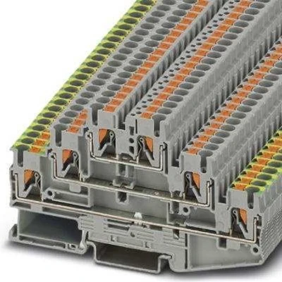 Afbeelding van Phoenix Contact 3210541 Aardklem 3 etages 5.2 mm Snelaansluiting Grijs, Groen, Geel 1 stuk(s)