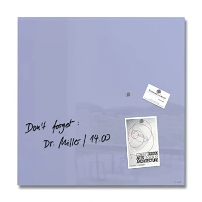 Afbeelding van Sigel glasmagneetbord Artverum 48x48cm lavendel SI GL119