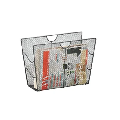 Afbeelding van Zeller tijdschriftenrek/houder zwart 39 x 27 cm metaal