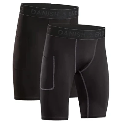 Afbeelding van Danish Endurance Compression 2 PACK Onderbroeken, Heren, Maat: Medium, Multicolor black/black grey