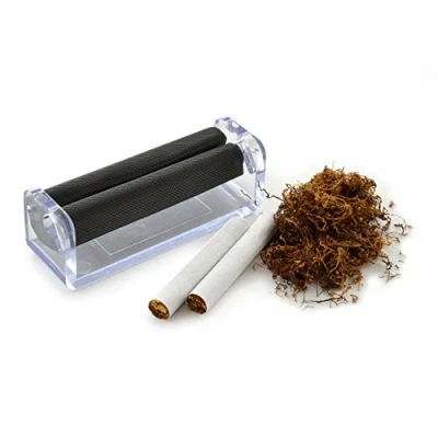 Afbeelding van Roltabaksroller, sigarettenroller, haspel, tabak (wit/transparant)