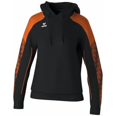 Afbeelding van Erima Evo Star Sweatshirt Met Capuchon Dames Zwart / Oranje Maat: 40