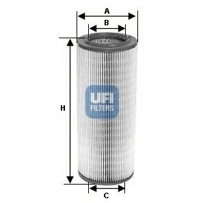 Afbeelding van UFI 30.058.00 Luchtfilter 69 185 310 Filter insert AUDI: A6 C4 Saloon, 100 Avant, Avant