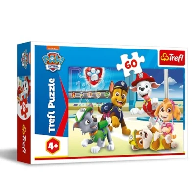 Afbeelding van Trefl PAW Patrol, hondenuniversum puzzels 60 stukjes kleurrijke puzzel met stripfiguren, creatief entertainment, vrije tijd voor kinderen vanaf 4 jaar