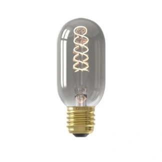Afbeelding van LED lamp E27 Buis Calex (4W, 136lm, 1800K, Dimbaar, Titanium)