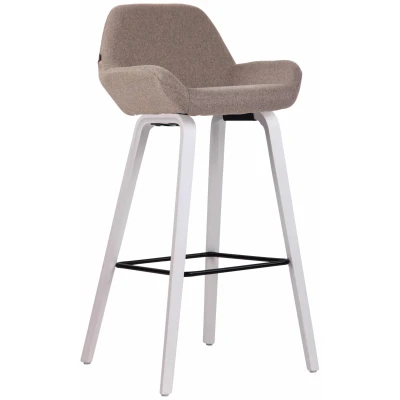 Afbeelding van Barkruk Moss Stof WE, Taupe