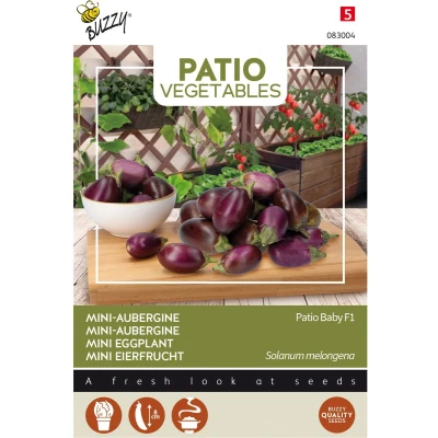 Afbeelding van Patio Veggies, Aubergine Baby F1 Buzzy