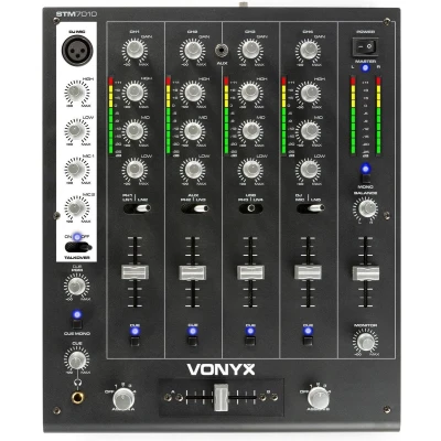 Afbeelding van Vonyx STM 7010 Mixer 4 Kanaals DJ met USB