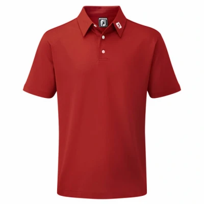 Afbeelding van Footjoy Stretch Pique Solid Polo Rood