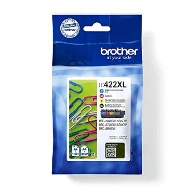 Afbeelding van Brother LC422XLVALDR inktcartridge 4 stuk(s) Origineel Hoog (XL) rendement Zwart, Cyaan, Magenta, Geel