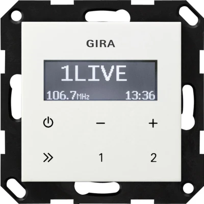 Afbeelding van GIRA inbouw radio zuiver wit (hagelwit) 228403