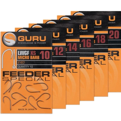 Afbeelding van Guru LWGF XS Micro Barb Eyed Haak Met Oog En Weerhaak 20