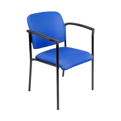 Afbeelding van Vergaderstoel Bonanza Blauw met Zwart frame