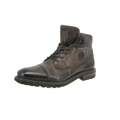 Afbeelding van bugatti Veterboots Dark grey, Heren, Maat: 41, grey Leer