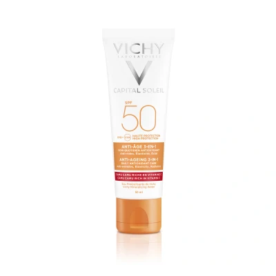 Image de Vichy Capital Soleil Anti Aging 3 in 1 Protection solaire SPF 50