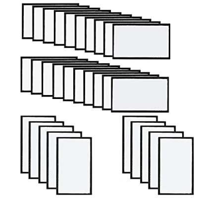 Afbeelding van Woohome 30 stuks Sublimatie patches, leeg borduurwerk, opstrijkbare stickers voor kleding, T shirt, jeans