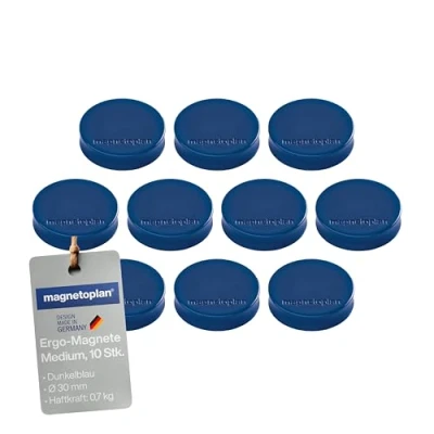 Image de magnetoplan Aimants Ergo &quot;moyen&quot; , bleu fonc‚