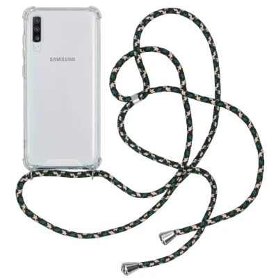 Afbeelding van iMoshion Hoesje Geschikt voor Samsung Galaxy A70 met koord Backcover Transparant