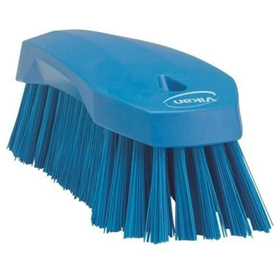 Image de VIKAN 38903 brosse à main L, 200 mm, polyester, dur, bleu 3890/3