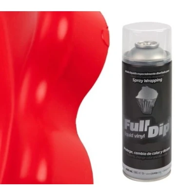 Afbeelding van FullDip Plastidip Spray Dip 400ml Spuitbus Mat Rood Red [Vloeibaar Vinyl]