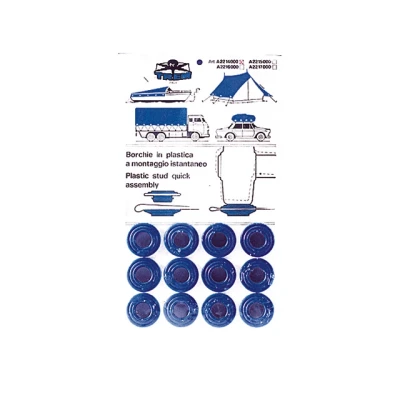Afbeelding van Zeilogen 15mm blauw (12st)