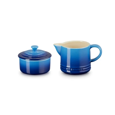 Afbeelding van Le Creuset melk en suikerset azure 2 delig