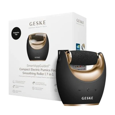 Afbeelding van GESKE Compact Electric Pumice Foot Smoothing Roller 7 in 1 Lime et exfoliant électrique Pour les pieds Pierre ponce durable lisses Élimination avancée des callosités