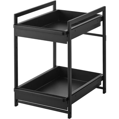 Afbeelding van Yamazaki Keukenkast Organizer 2 niveaus Tower Zwart