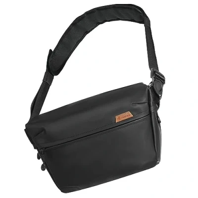 Afbeelding van TARION Schoudertas voor DSLR camera met 2 afneembare scheidingswanden, zwart, S, schoudertas, zwart.,