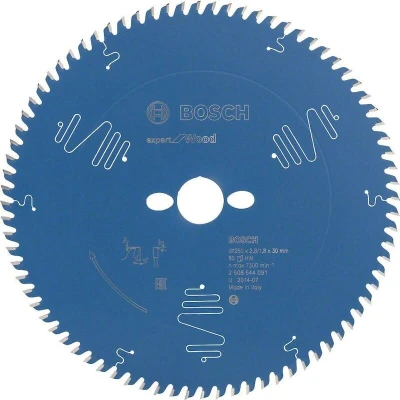 Image de BOSCH 2608644091 lame de scie circulaire Expert pour le bois, 260 x 30 2.8 mm, 80T
