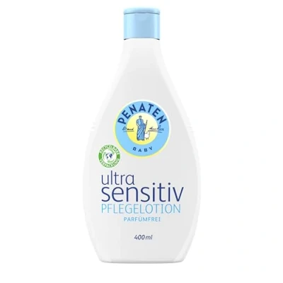Afbeelding van PENATEN Ultra Sensitive Parfumvrije verzorgende lotion (400 ml), babybodylotion zonder parfum en kleurstoffen, babyverzorging speciaal voor de bijzonder gevoelige huid