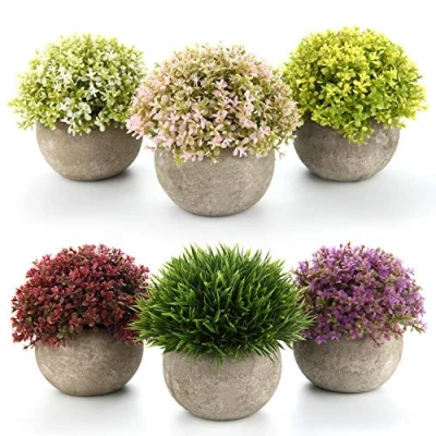 Afbeelding van T4U Kunstmatige Plastic Planten Baby Tranen Decoratieve Bloem voor Thuis Kantoor Decoratie Pak van 6