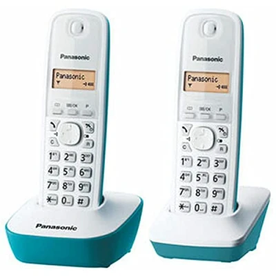 Image de Téléphone sans fil duo bleu Panasonic kxtg1612frc