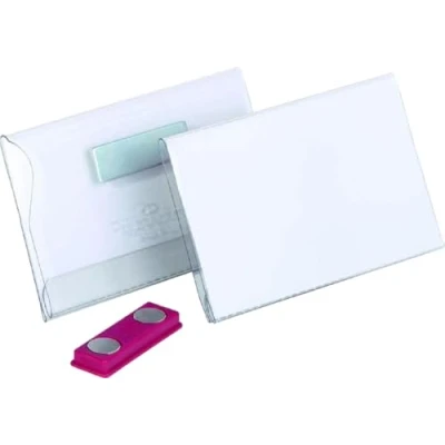 Afbeelding van Badge Durable 8117 vlak met magneet 54x90mm