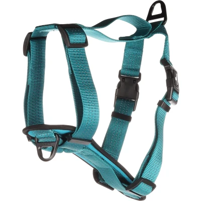 Afbeelding van Flamingo Zorba H harnas Honden Turquoise L 70 90cm 32mm 1st 134142