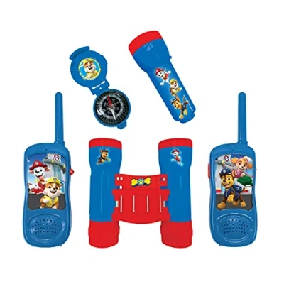 Image de Lexibook Paw Patrol Pat&#039; Patrouille Set d&#039;aventurier Complet pour Enfant, Talkies Walkies 120m, Jumelles, Lampe Torche, Boussole, Bleu/Rouge, RPTW12PA