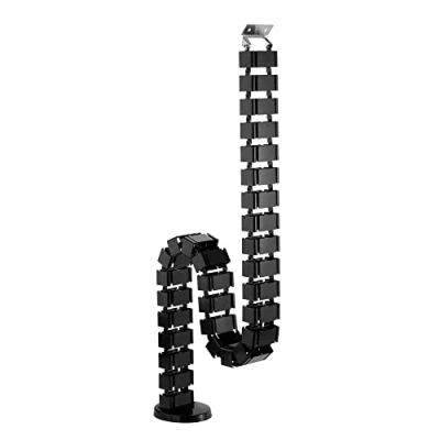 Afbeelding van InLine, Kabelgoten, Kabelgoot flexibel voor in hoogte verstelbare tafels (Kabelkanaal, 1280 mm)