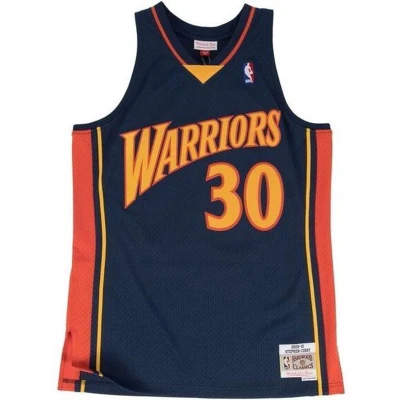 Afbeelding van Mitchell &amp; Ness Golden State Warriors Stephen Curry Jersey Blauw Kledingmaat : L 14/16