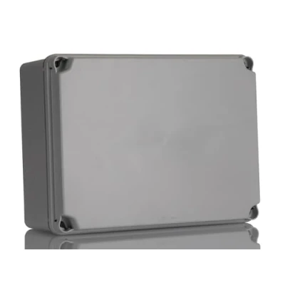 Afbeelding van IDE IP65 IP67 waterdichte aftakdoos met ondoorzichtig deksel en gladde zijkanten, 180 mm x 241 95 mm, grijs, 1