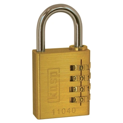 Afbeelding van Kasp K11040 Hangslot Goud geel Cijferslot