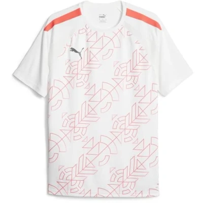 Afbeelding van Puma Senior Shirt Teamliga Graphic 053 White fire Orchid
