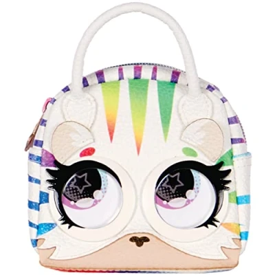 Afbeelding van Purse Pets Micro Stijlvolle kleine handtas Roarin&#039; Rainbow Tiger met rollende ogen