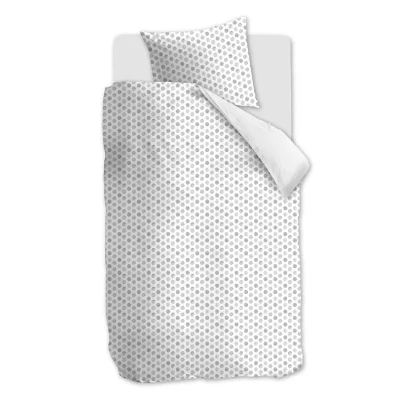 Afbeelding van Snoozing Jari Dekbedovertrek Eenpersoons 140x200/220 cm Grey