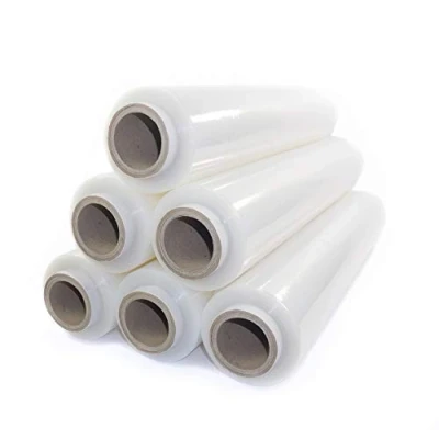 Afbeelding van Netuno 6 x transparante stretchfolie, 23 micron, 500 mm, 2,5 kg, polyethyleenfolie, cast folie, transparant, kunststoffolie voor verhuizing, handfolie, palletfolie, stretchfolie