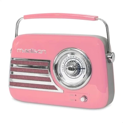 Afbeelding van Madison Freesound VR40P Draagbare retro radio met Bluetooth en USB