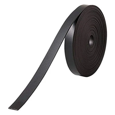Afbeelding van Nob Zelfklevende Magneetband/Verdeeltape op Rol Voor Whiteboard 10x1000mm Wit 1 Stuk